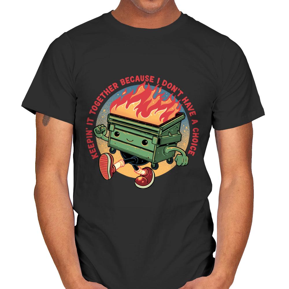 Flaming Dumpster