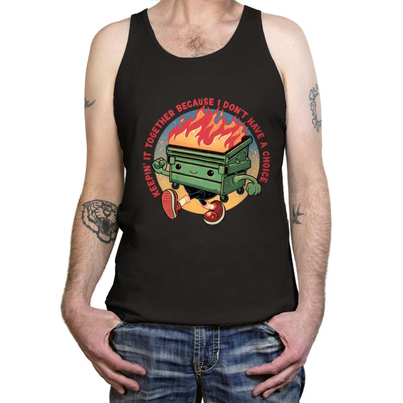 Flaming Dumpster