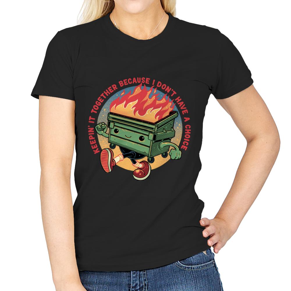 Flaming Dumpster