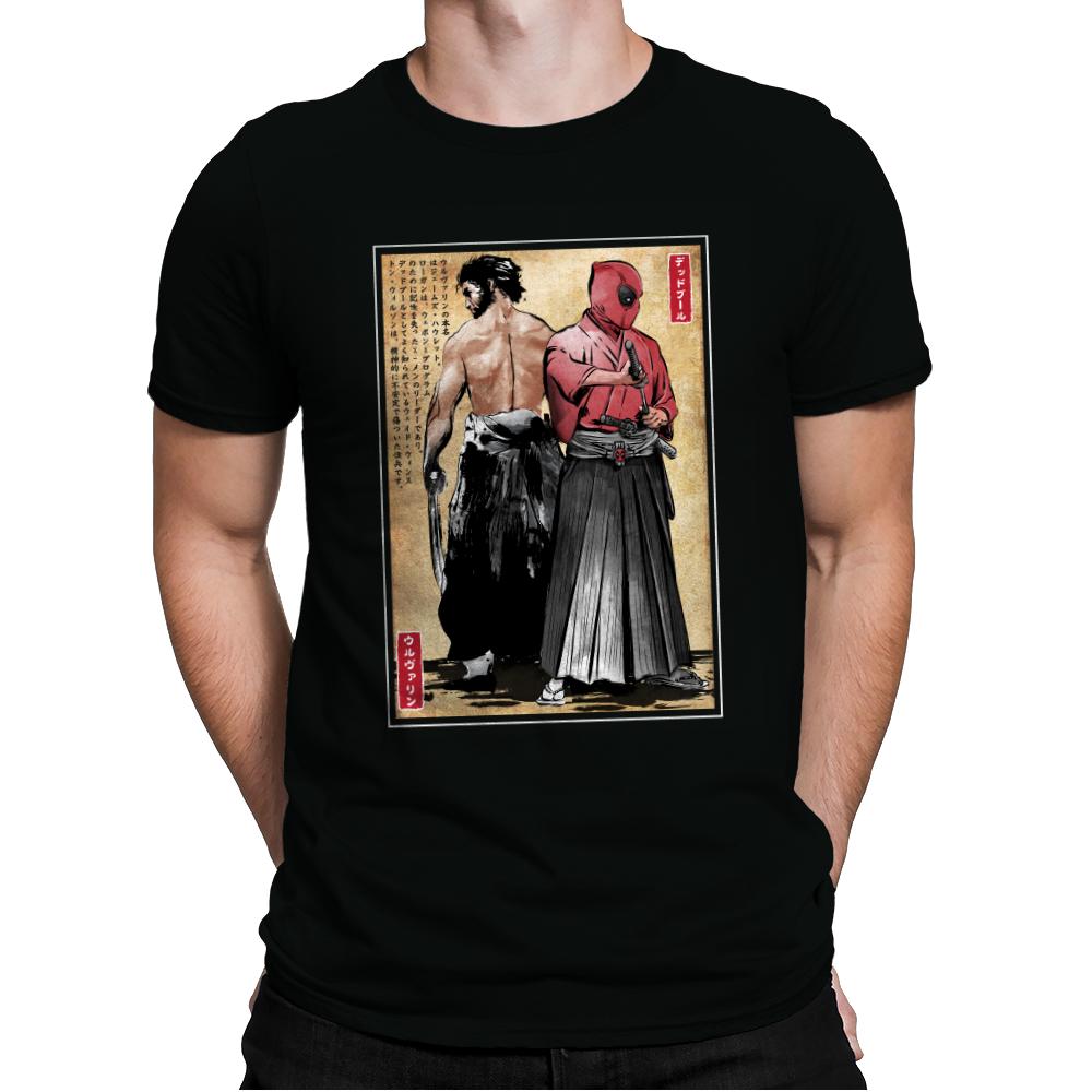 Mutant Samurai and Red Ronin woodblock