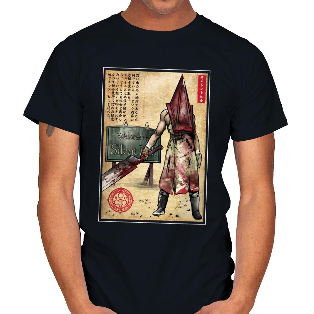Pyramid Head Woodblock