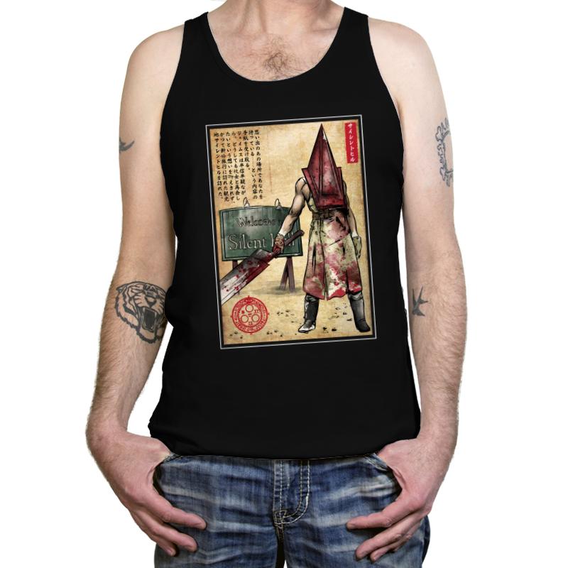 Pyramid Head Woodblock