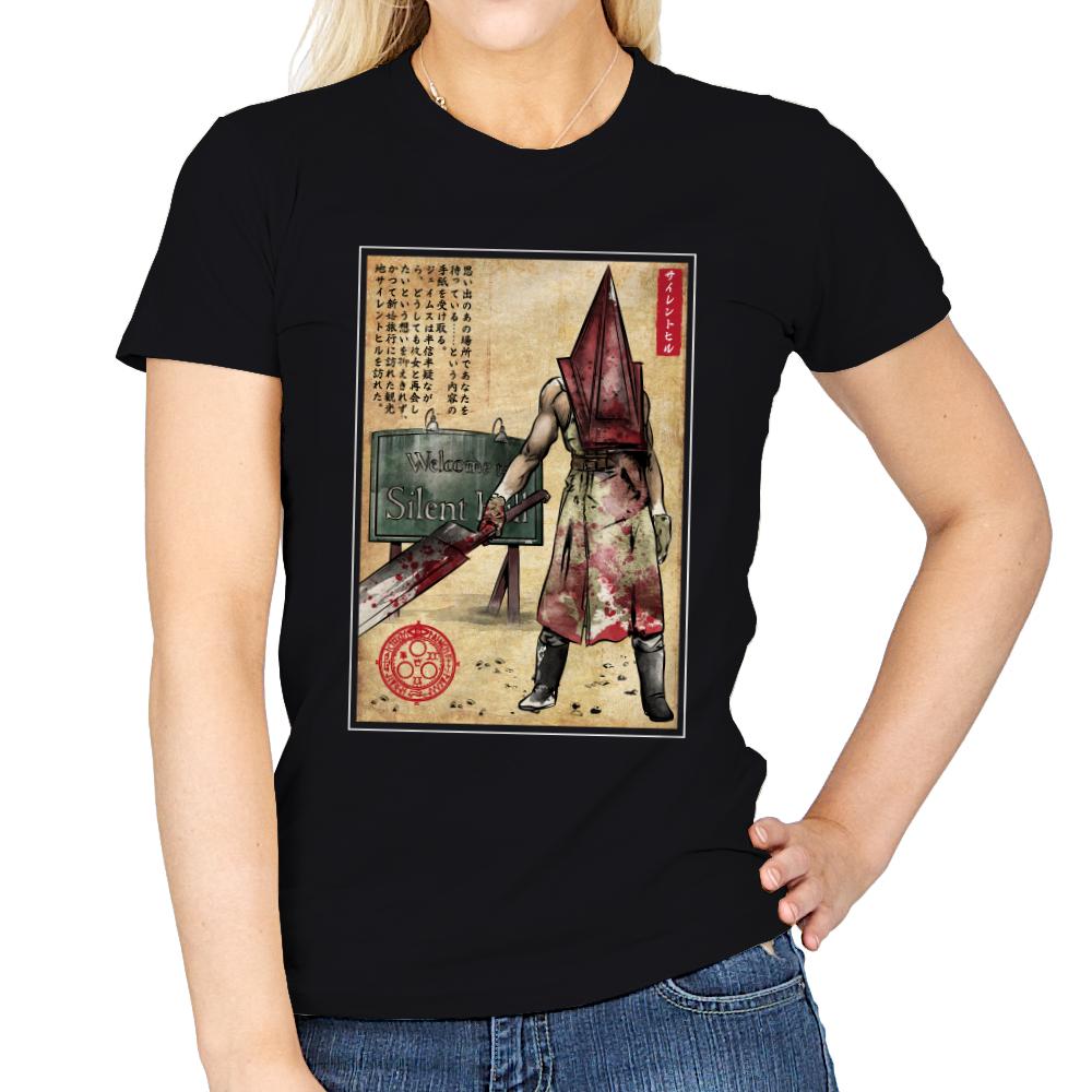 Pyramid Head Woodblock
