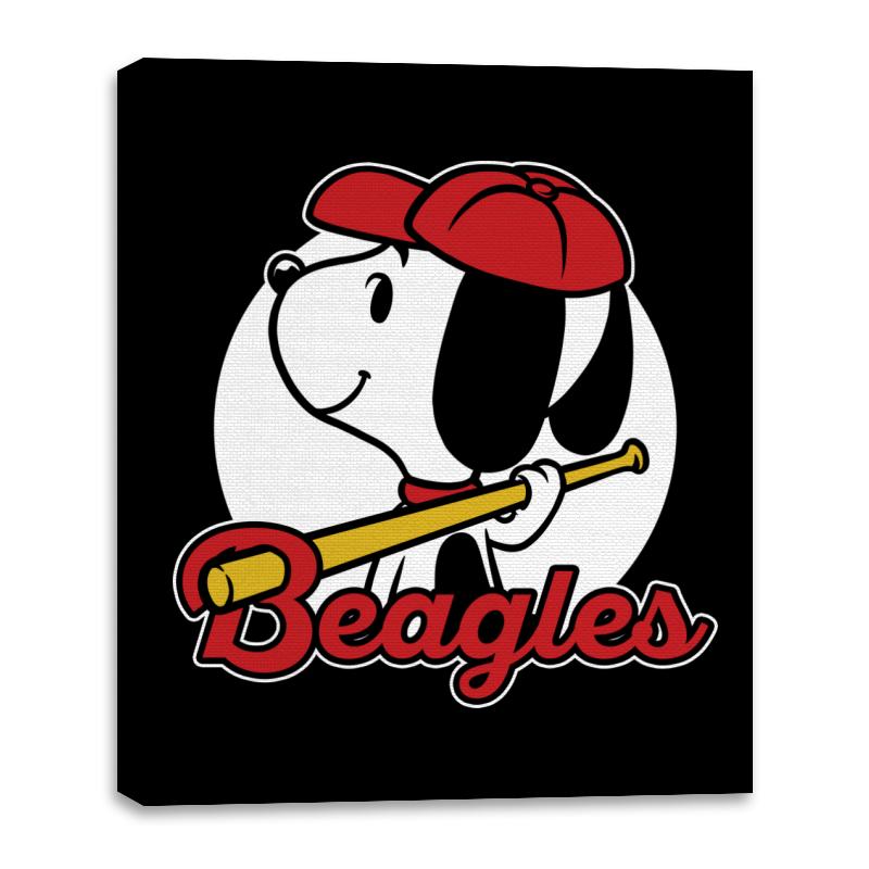 Comic Beagle Baseball