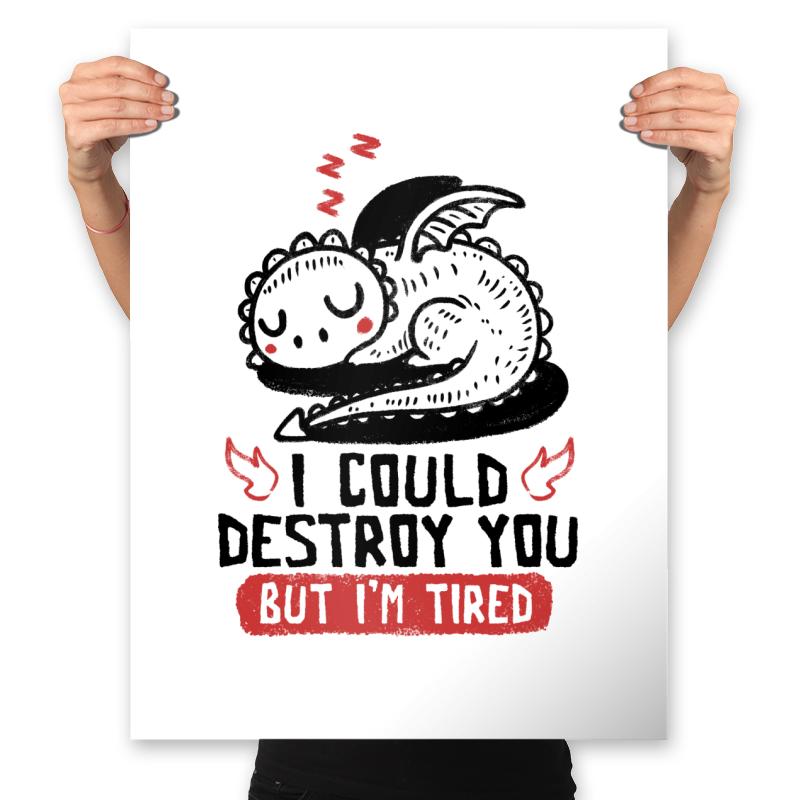 I Could Destroy You But Im Tired