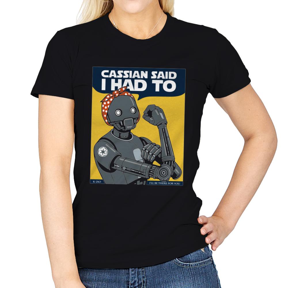 Cassian said I had to