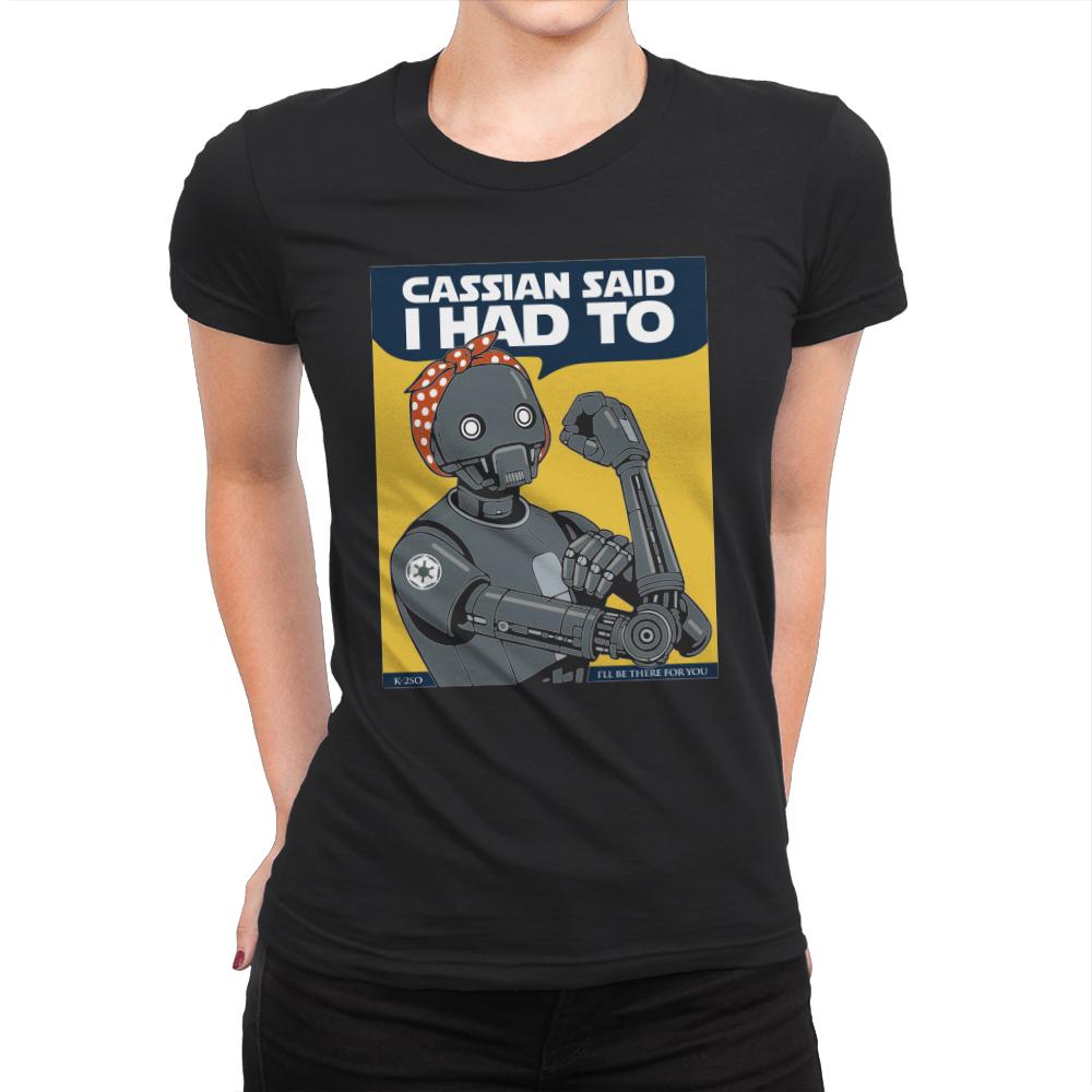 Cassian said I had to