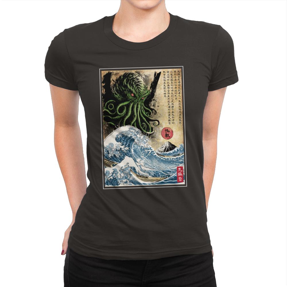 Great Cthulhu in Japan Woodblock