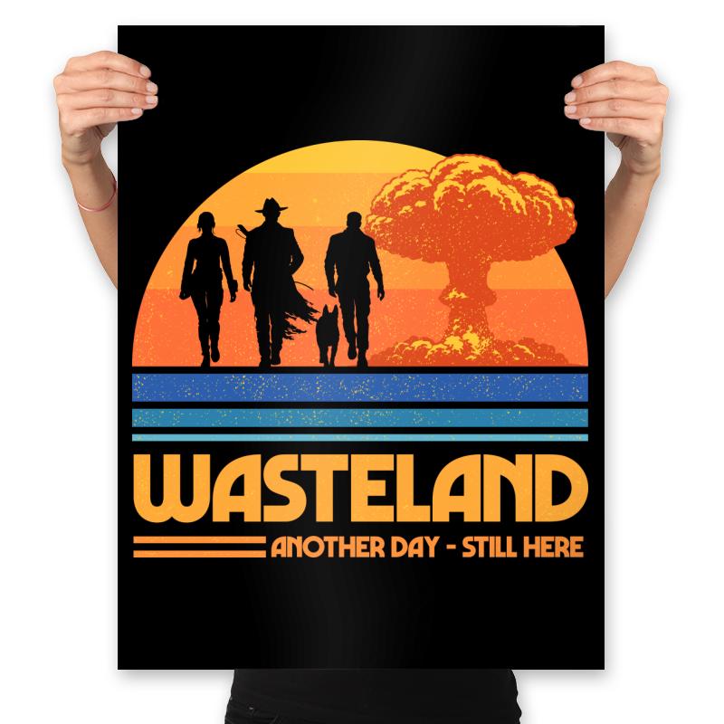 Wasteland Survivors Retro Sunset Design