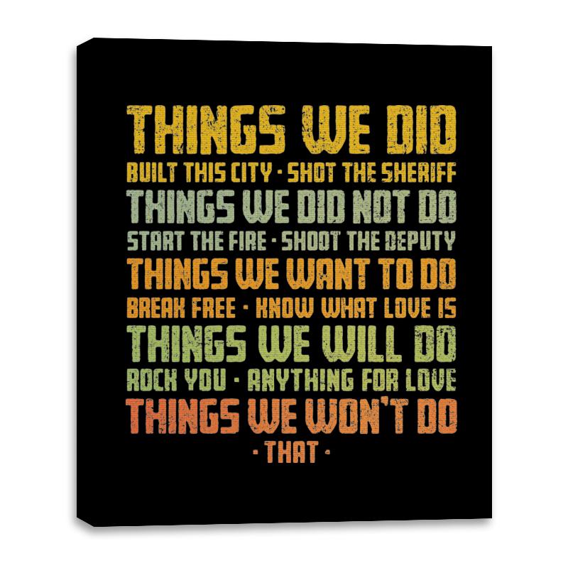 Things We Did