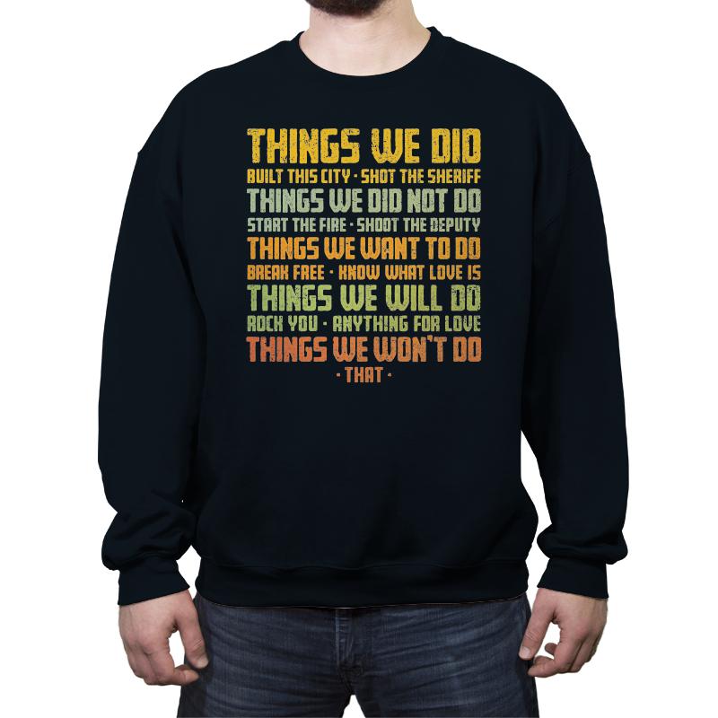Things We Did
