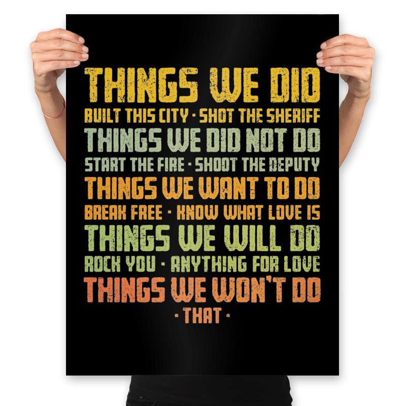 Things We Did