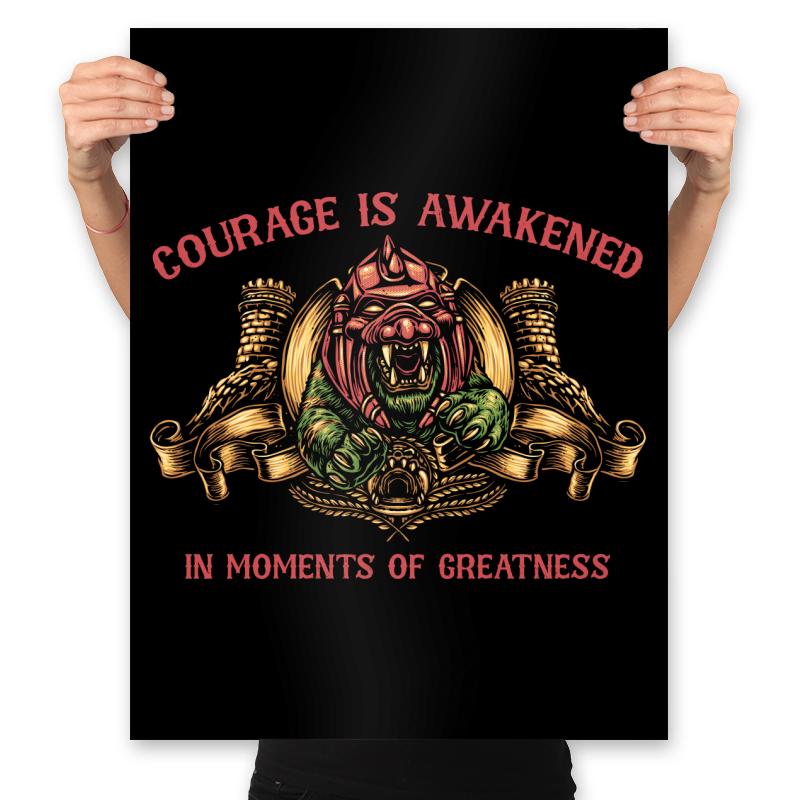 Courage is awakened