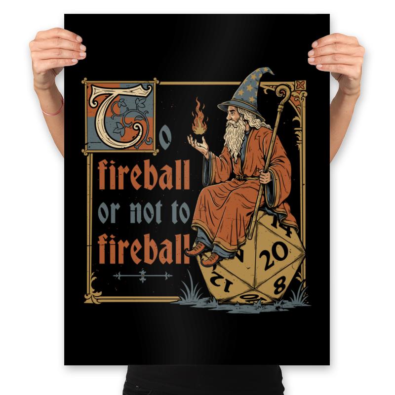 Medieval Wizard Fireball