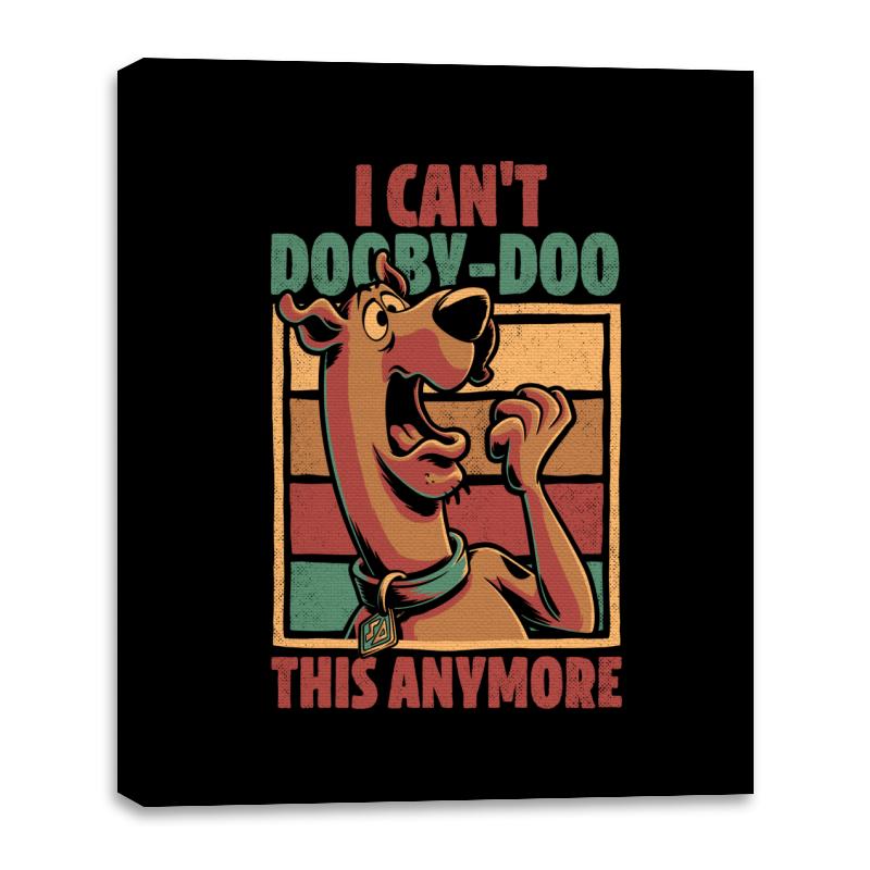 Scared Tired Cartoon Dog