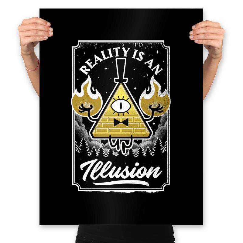 Cartoon Triangle Reality Illusion